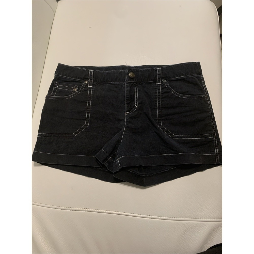 Athleta Women's Black Mid Rise Shorts Size M 5 Pocket Casual